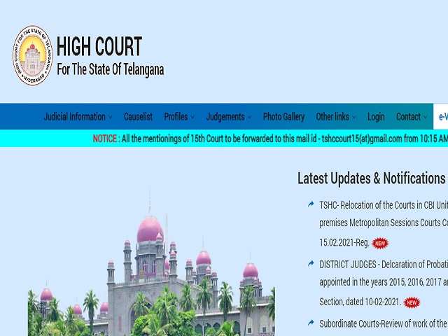 Telangana High Court Merit List 2021 Released for Civil Judge Post @hc.ts.nic.in, Check Details Here 